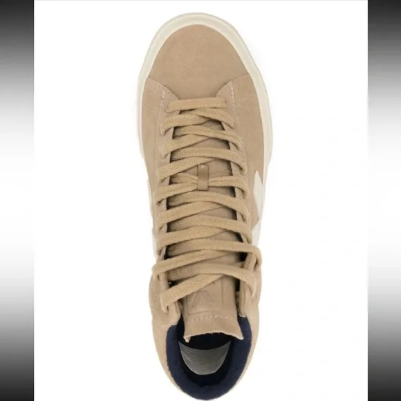 Veja Women’s Minotaur Suede Hi-Top Sneaker Dune—9 - Picture 9 of 14